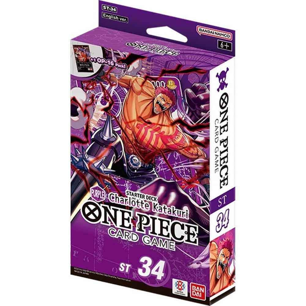 Bandai One Piece Trading Card Games Purple Charlotte Katakuri ST-34 Starter Deck